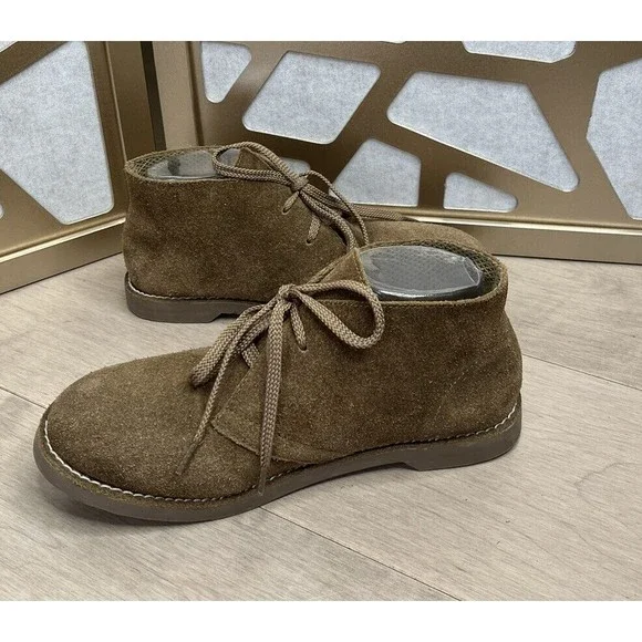 J CREW CREWCUTS Calvert BIG BOYS SUEDE LEATHER DRESS BOOTS SHOES KIDS k 6 - Picture 3 of 6